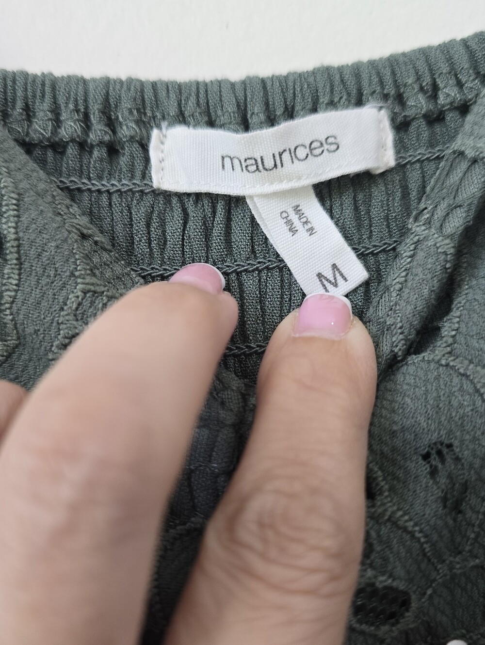 Maurices Green Lace Bodice Spaghetti Strap Dress Size M - Picture 4 of 6